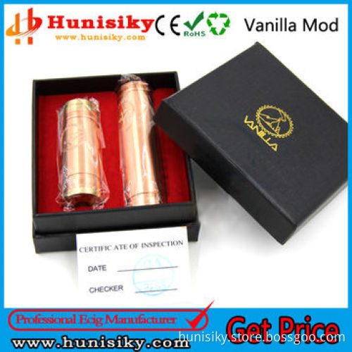High Quality E Cig Mechanical Mod Copper Vanilla, 1:1 Clone